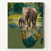 ゾウがアフリカの海を散歩する ノートブック (裏面)