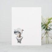 ゾウがトイレに突っ込んでいる (スタンド正面)