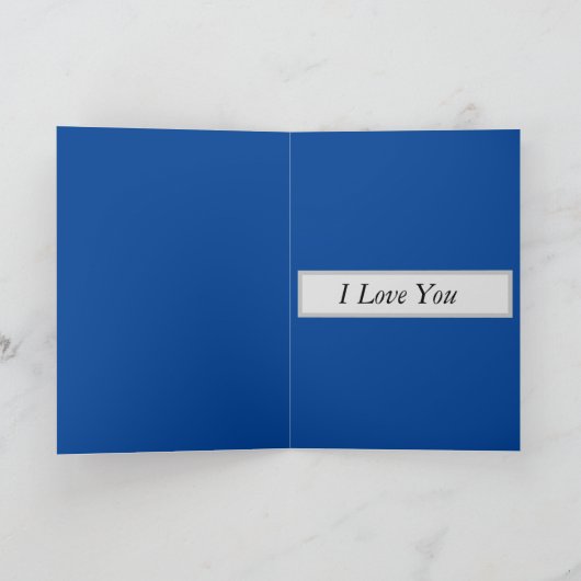 ゾウが並んで、トランクを持ってバレンタイン シーズンカード (内部)