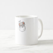 ゾウが小遣いで挨拶する コーヒーマグカップ (正面右)