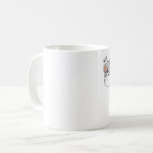 ゾウが小遣いで挨拶する コーヒーマグカップ (正面左)