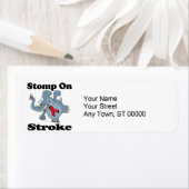 ゾウが脳卒中で鳴る ラベル (インサイチュ)