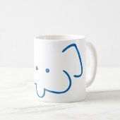 ゾウさん コーヒーマグカップ (正面右)