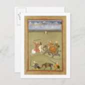 ゾウで敵と戦う王子, c.17 ポストカード (正面/裏面)