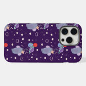 ゾウとウサギの宇宙気球の乗車 | ファンタジー iPhoneケース (裏面横)