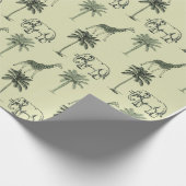 ゾウとキリン ラッピングペーパー (角)