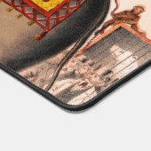 ゾウとサーカスの演技をする男性。 デスクマット (コーナー)