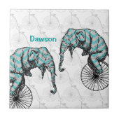 ゾウとバイクは対等だ! タイル (正面)