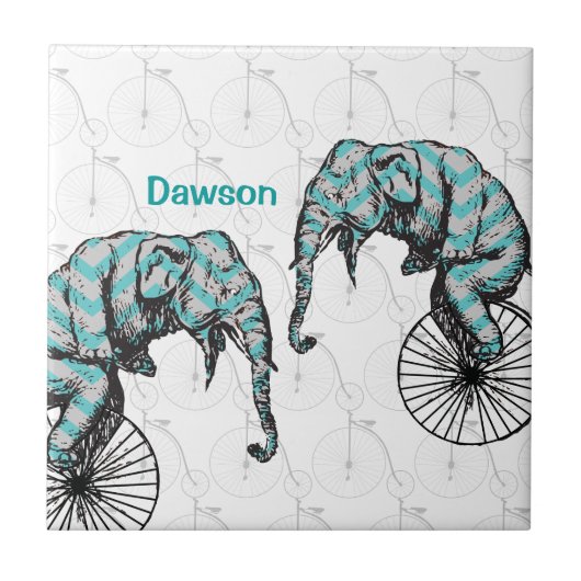 ゾウとバイクは対等だ！ タイル (正面)