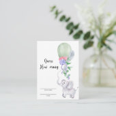 ゾウとバルーンの数 エンクロージャーカード (スタンド正面)