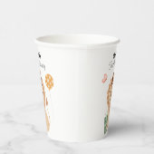 ゾウとパーティー帽子、誕生日 紙コップ (右)