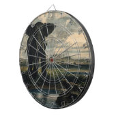 ゾウとヒョウがインディアン砂漠に ダーツボード (正面右)