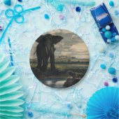 ゾウとヒョウがインディアン砂漠に ペーパープレート (パーティー)