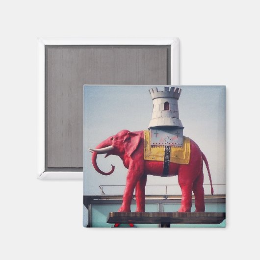 ゾウと城磁石 マグネット (正面/裏面)