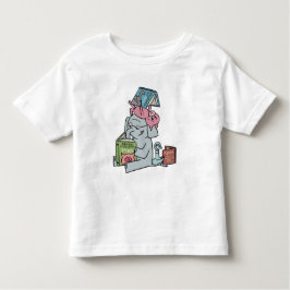 ゾウと豚読の友だち トドラーTシャツ