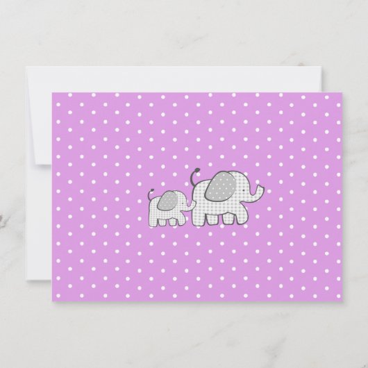 ゾウと風船マゼンタマゼンタサンキュー サンキューカード (裏面)