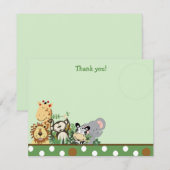 ゾウとZOO CREW Flatありがとうございました ノートカード (正面/裏面)