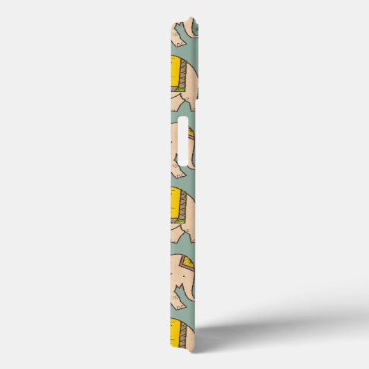 ゾウのかわいいゾウ柄のサーカス頑張れ Case-Mate iPhoneケース (裏面 / 右)