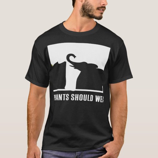 ゾウのみ衣服アイボリー救 – 象 Tシャツ (正面)