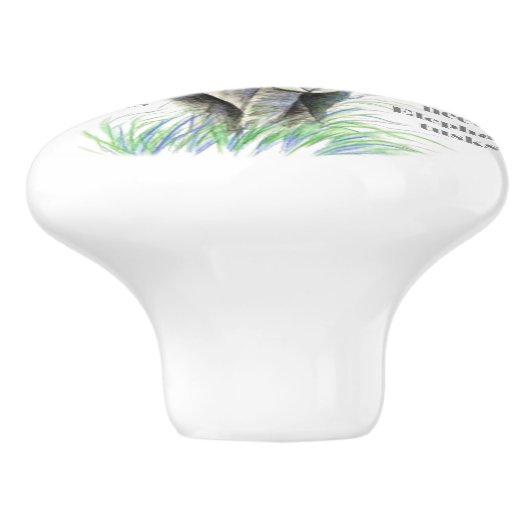 ゾウのみ象の牙が必要引用文 セラミックノブ (側面)