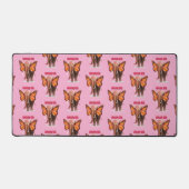 ゾウのように大きな夢を見感動的る デスクマット (正面)