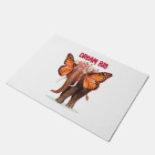 ゾウのように大きな夢を見感動的る ドアマット (アングル)