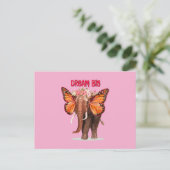 ゾウのように大きな夢を見感動的る ポストカード (スタンド正面)