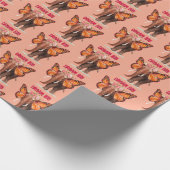 ゾウのように大きな夢を見感動的る ラッピングペーパー (角)