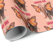 ゾウのように大きな夢を見感動的る ラッピングペーパー (ロールコーナー)