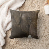 ゾウのアップクローズ クッション (ブランケット)