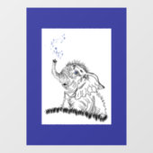 ゾウのエネルギー ウィンドウサイン (シート)