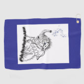 ゾウのエネルギー ゴルフタオル (横)