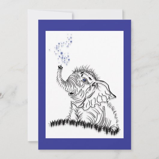 ゾウのエネルギー 案内状 (正面)