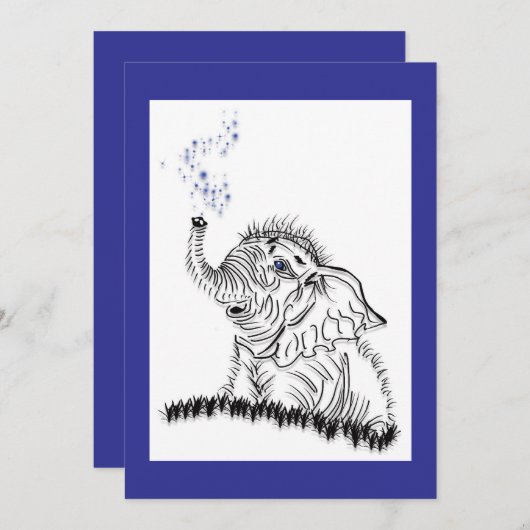 ゾウのエネルギー 案内状 (正面/裏面)