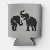 ゾウのカップルクーラーボックス – 色の選択 缶クーラー (正面)