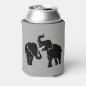 ゾウのカップルクーラーボックス – 色の選択 缶クーラー (缶裏面)
