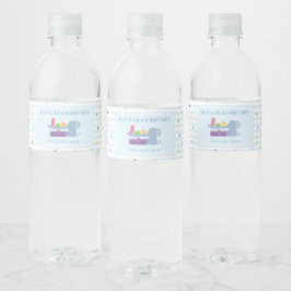 ゾウのギフト 誕生日水筒ラベル ペットボトルラベル