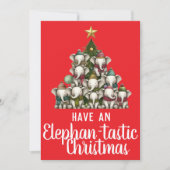ゾウのクリスマスツリー シーズンカード (正面)