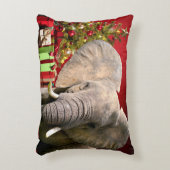 ゾウのクリスマス挨拶 アクセントクッション (正面(垂直))
