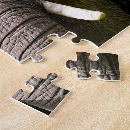 ゾウのクリスマス挨拶 ジグソーパズル (側面)