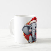 ゾウのクリスマス コーヒーマグカップ (正面左)