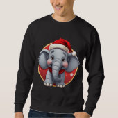 ゾウのクリスマス スウェットシャツ (正面)