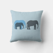 ゾウのグループのアメリカのMoJo枕 クッション (裏面)