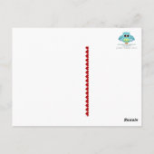 ゾウのグレーありがとうはがき ポストカード (裏面)