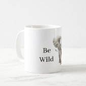 ゾウのサファリ動物 コーヒーマグカップ (正面左)