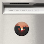 ゾウのサンセットシルエット マグネット (インサイチュ (食洗機))