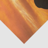 ゾウのサンセットシルエット 薄葉紙 (詳細)