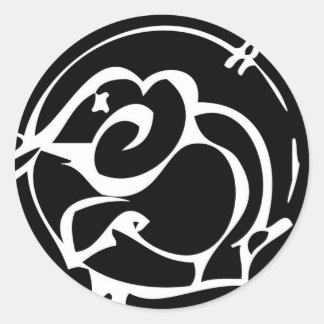 ゾウのシール ラウンドシール