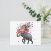 ゾウのスプラッシュ ポストカード (スタンド正面)