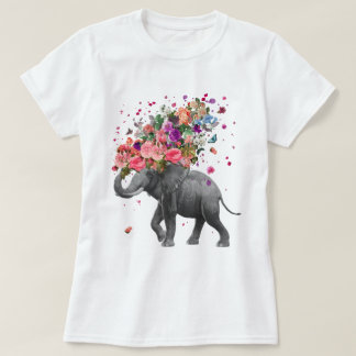 ゾウのスプラッシュ Tシャツ